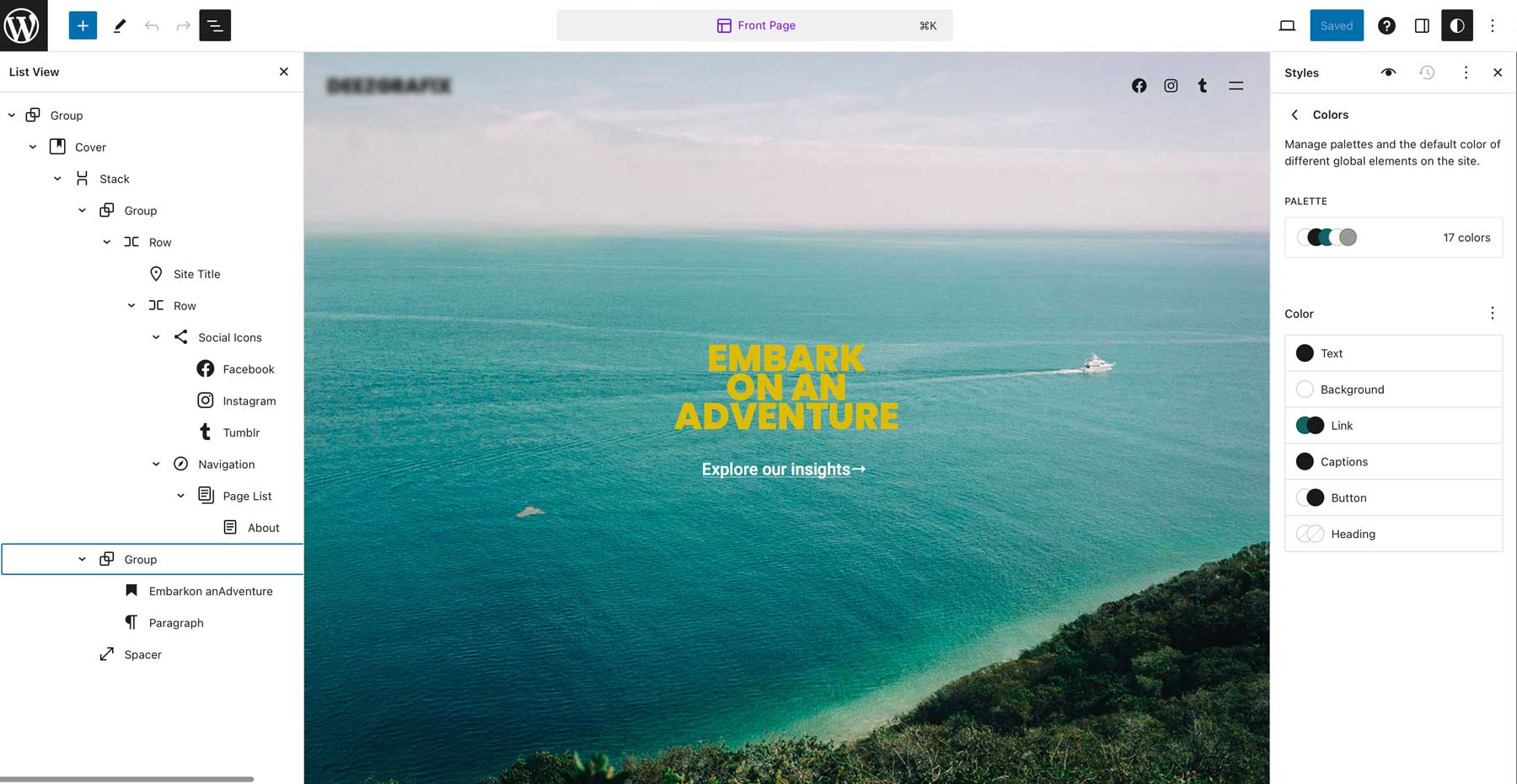Editore WordPress