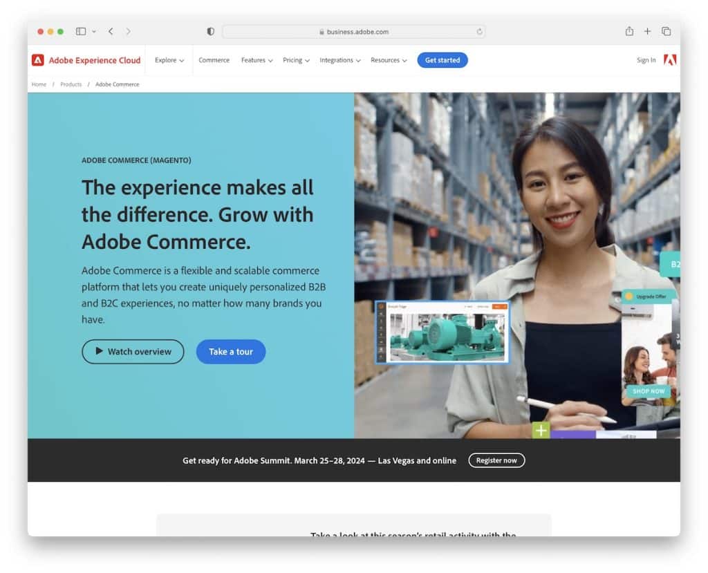 Adobe Commerce cms per la SEO