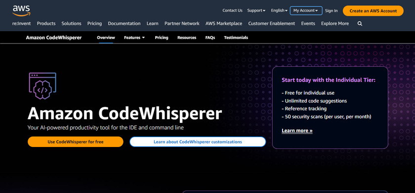 amazon-codewhisperer-ai-ผู้ช่วย-เครื่องมือ