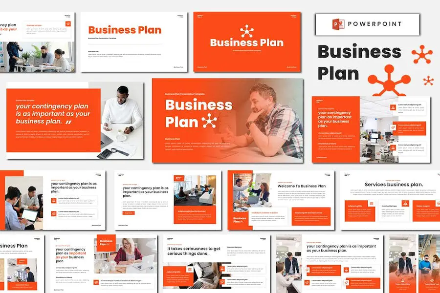 Modello PowerPoint per piano aziendale -