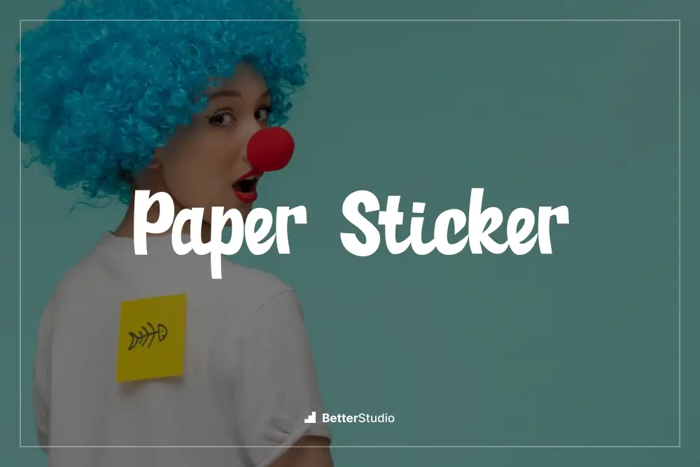 Naklejka papierowa -