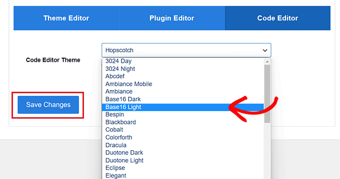 Alegeți o temă de editor de cod Choose a code editor theme