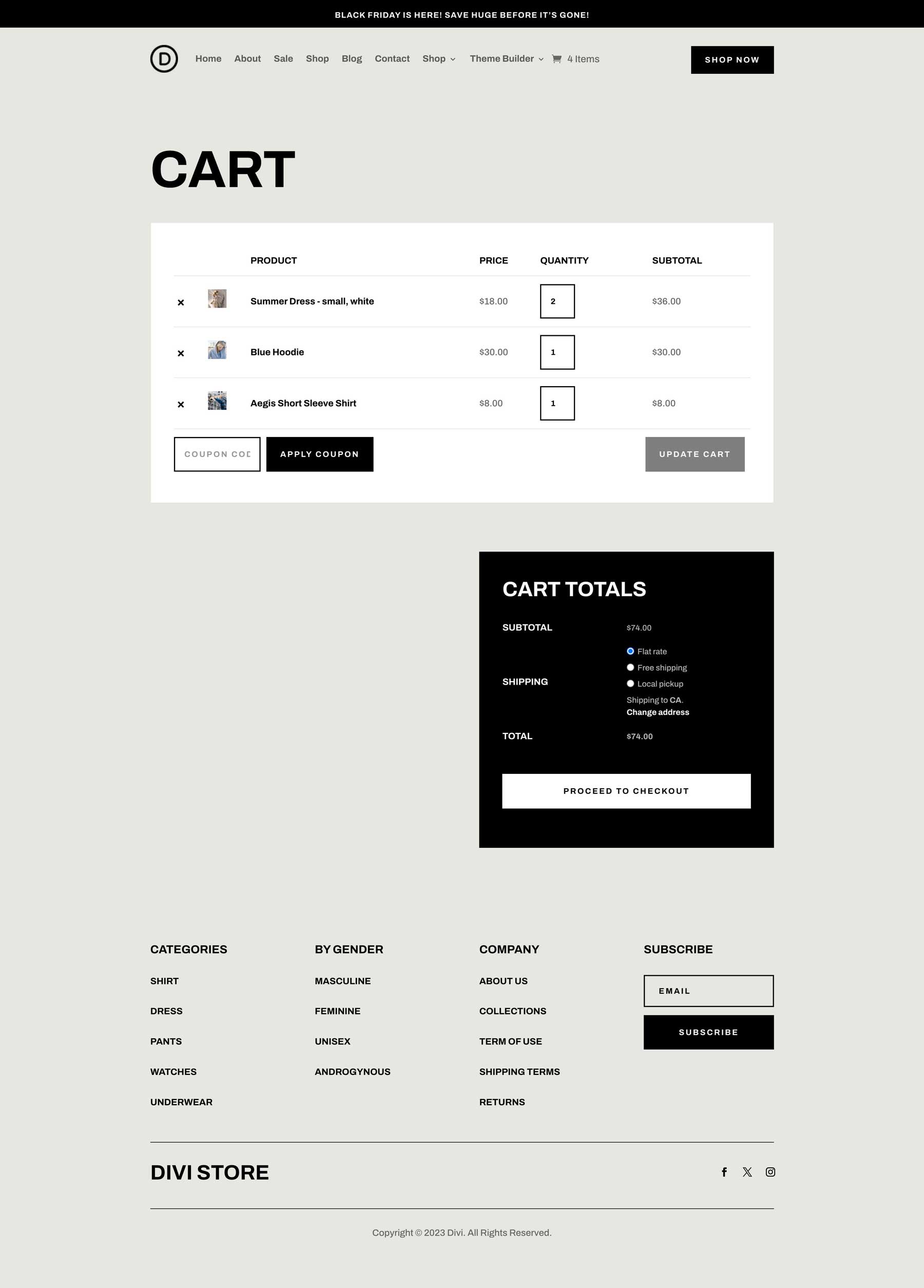 Pacote de site da loja Cyber ​​​​Monday 2023