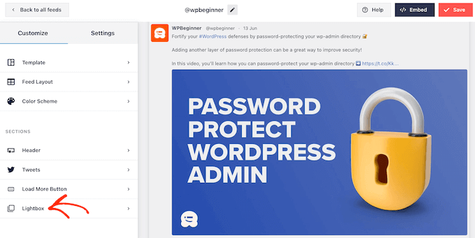 Personalizando o recurso lightbox em seu site WordPress Customizing the lightbox feature on your WordPress website