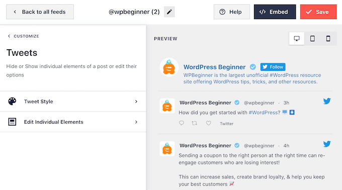 Personalizando a aparência de tweets individuais no WordPress Customizing how individual tweets look in WordPress