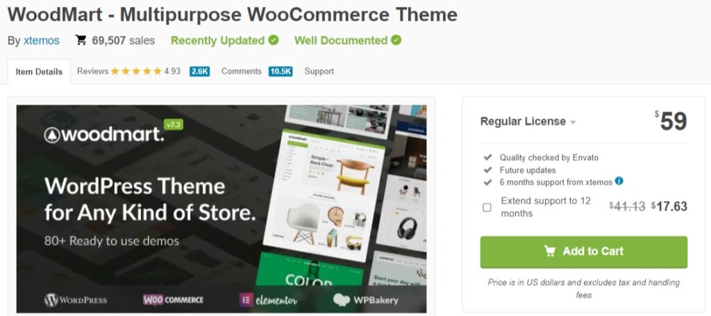 Woodmart-Theme-Alternativen