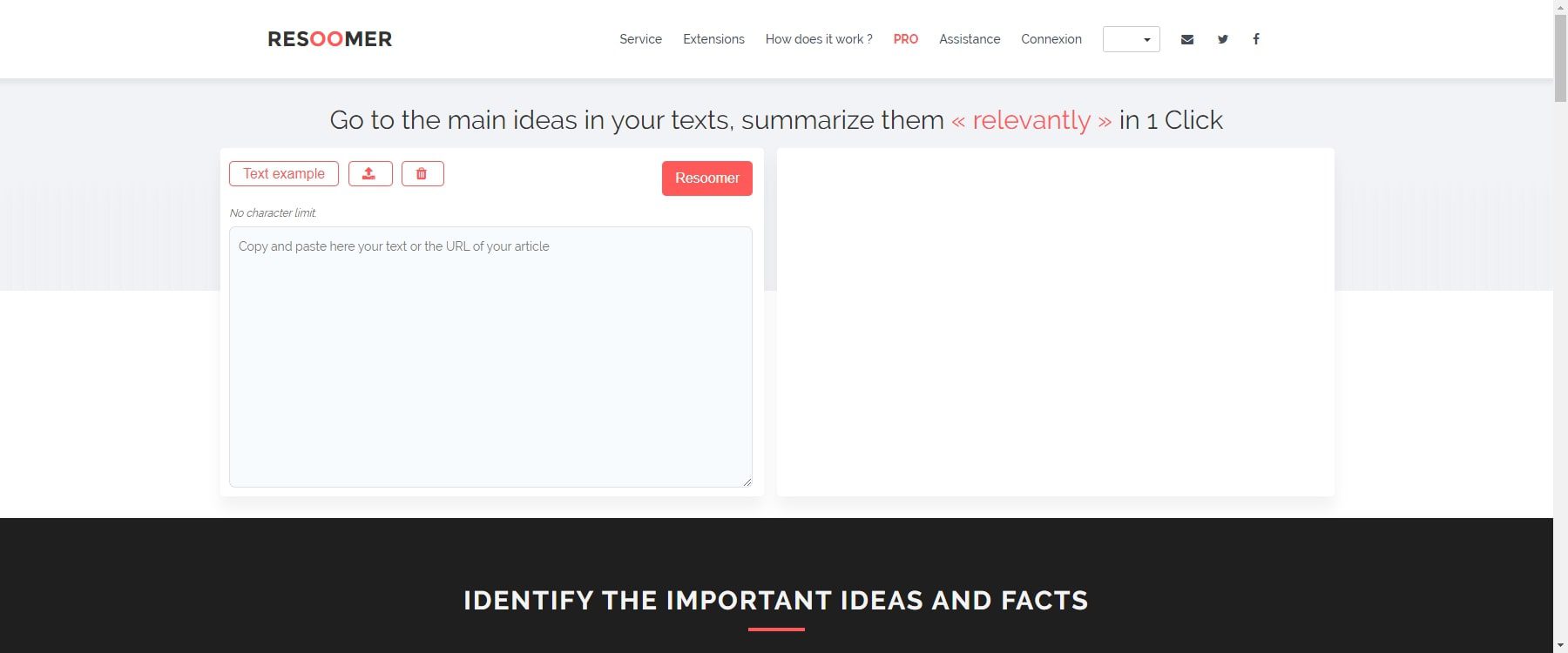 أدوات تلخيص resoomer ai