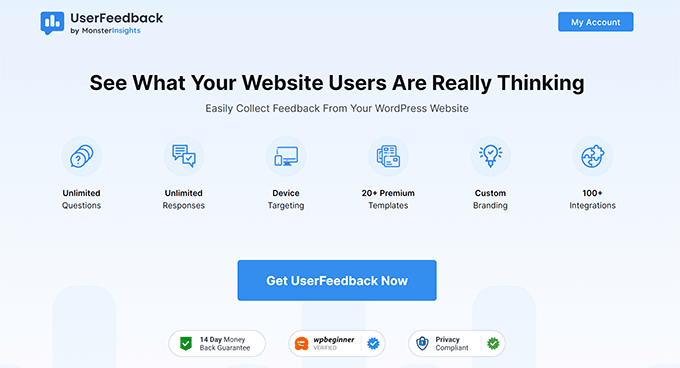 คำติชมของผู้ใช้ UserFeedback