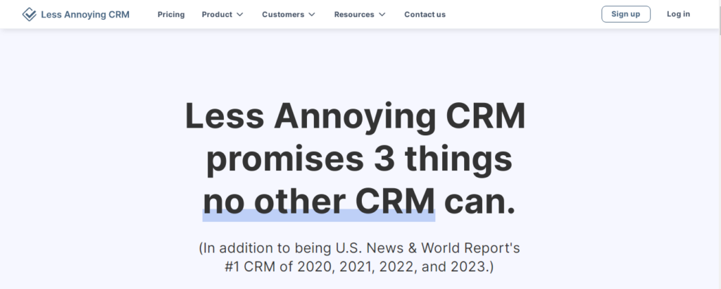 덜 짜증나는 CRM