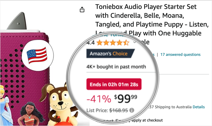 Minutnik na Amazon Countdown Timer on Amazon