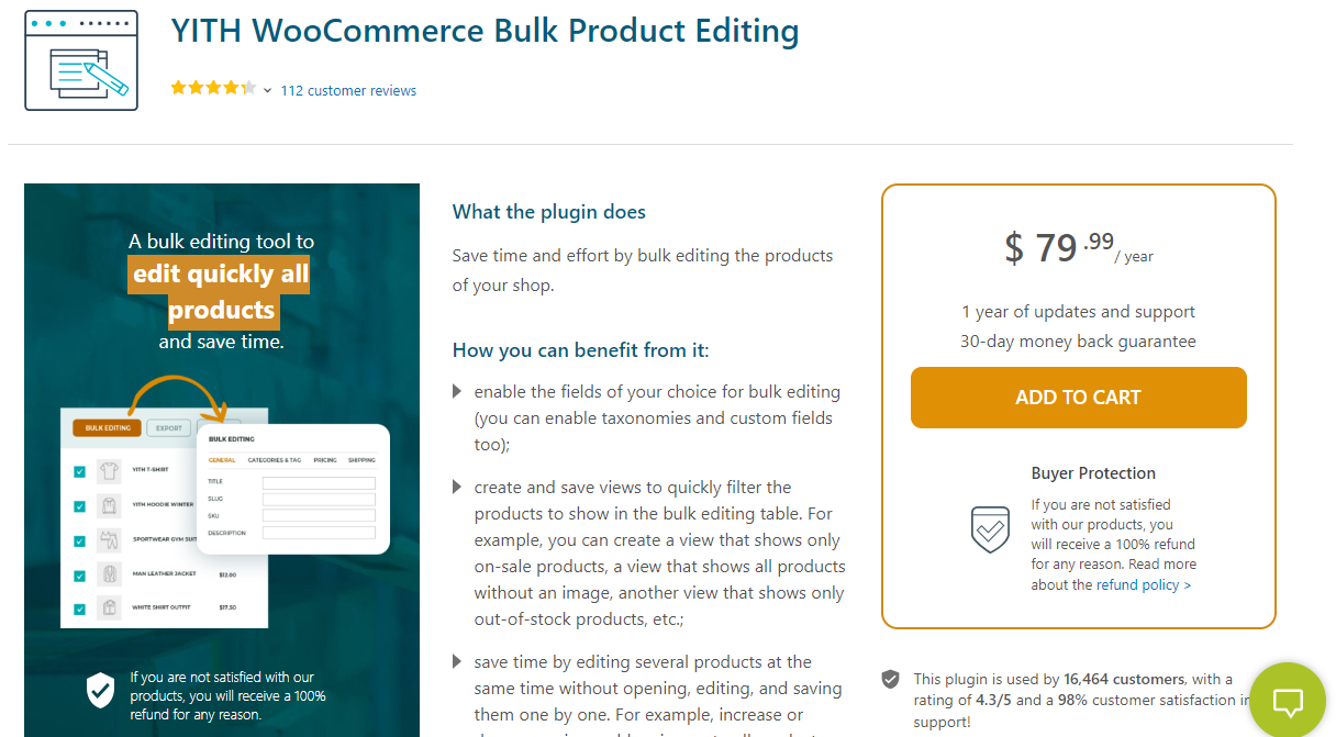 YITH WooCommerce Modifica in blocco dei prodotti: modifica in blocco in WooCommerce