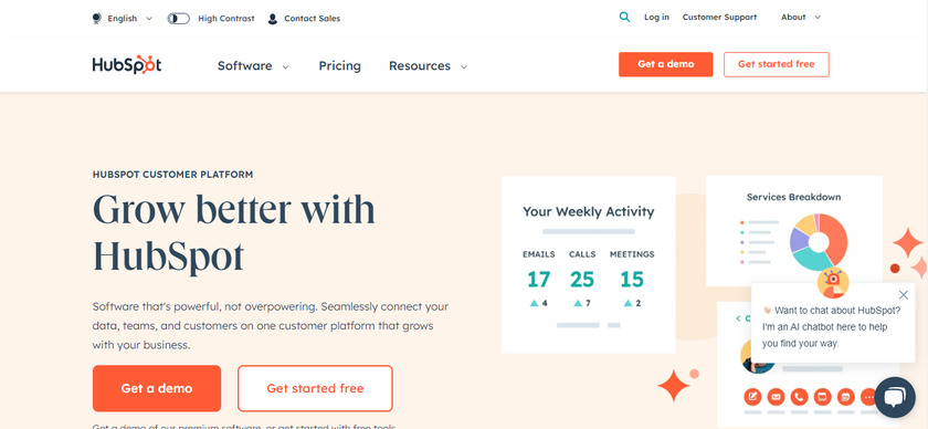 أفضل تطبيق CRM Hubspot