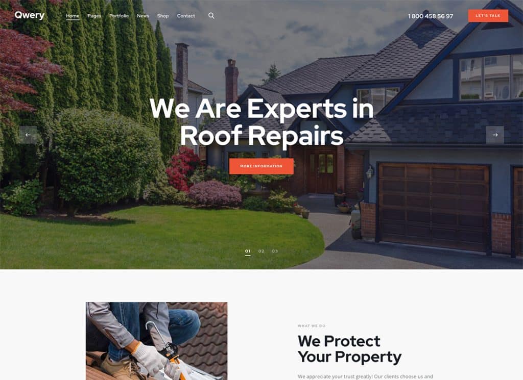 Qwery - 多目的ビジネス WordPress & WooCommerce テーマ + ChatGPT