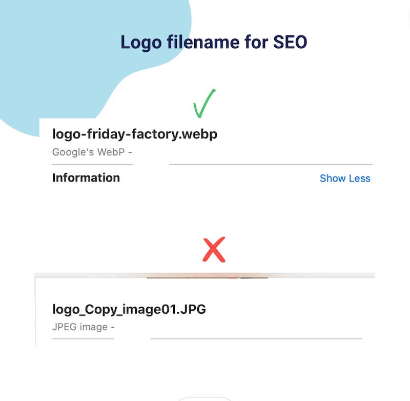 SEO için logo dosya adı - Kaynak: Imagify