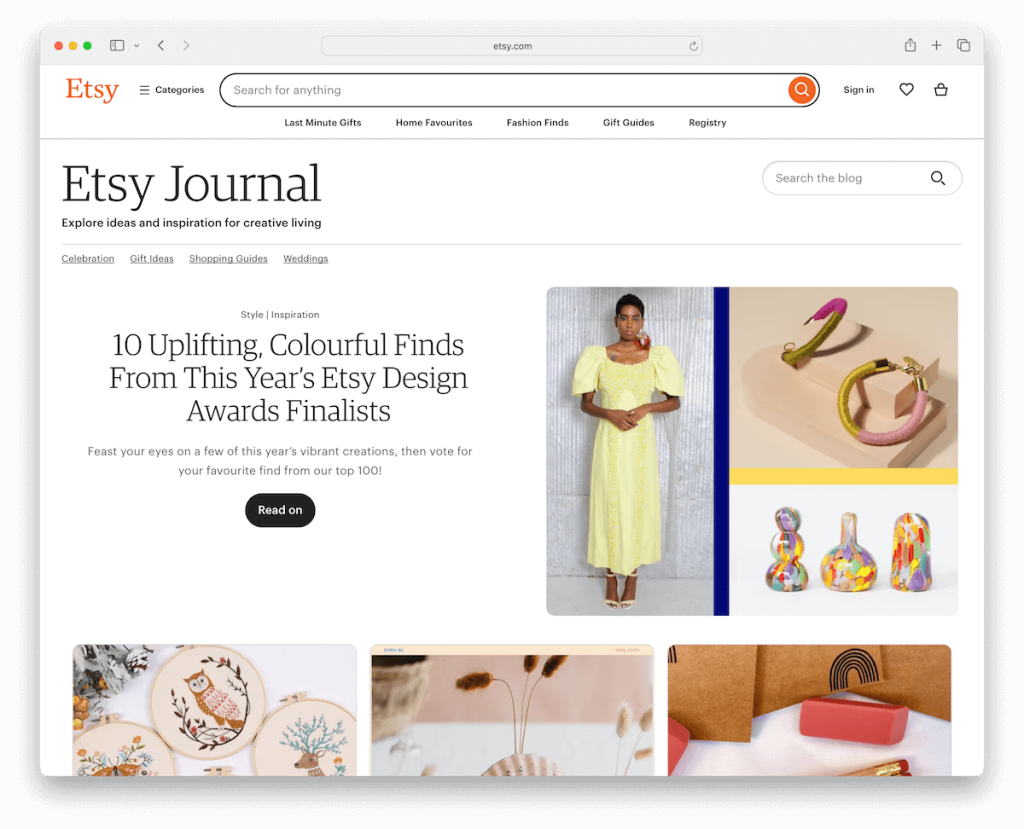 журнал etsy