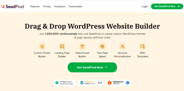 seedprod-landing-page-builder - IsItWP - Detector de temas gratuito de WordPress seedprod landing page builder