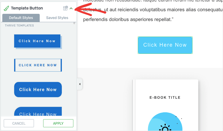 Estilos de botones en Thrive - IsItWP - Detector de temas gratuito de WordPress Button styles in Thrive