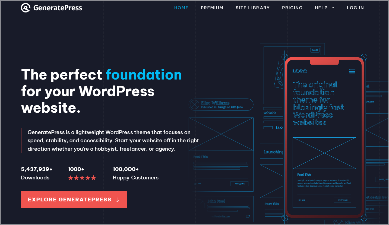 generatepress-homepage - IsItWP - Detector de temas de WordPress gratuito generatepress homepage