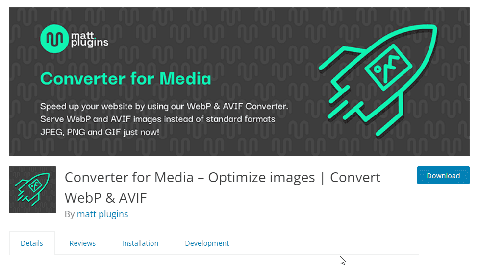 Plugin Konverter untuk Media - WordPress WebP