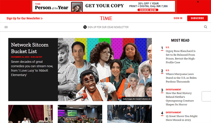 2024 年超過 15 個使用 WordPress 建立的最受歡迎網站 5 time magazine 12