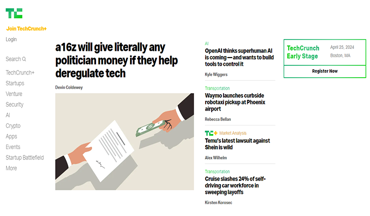 2024 年 15 個以上使用 WordPress 建立的最受歡迎的網站 16 techcrunch 12