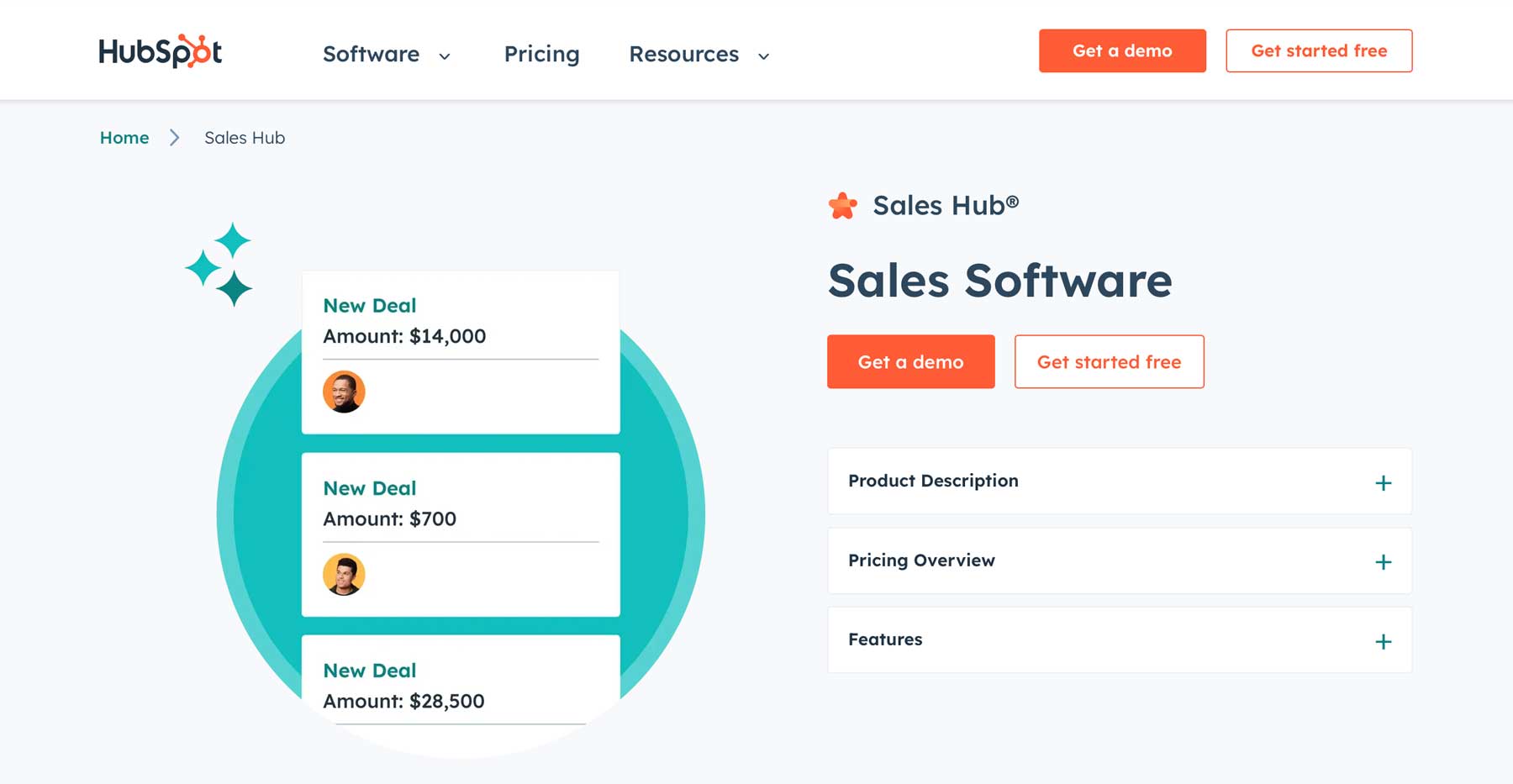 HubSpot 販売ハブ