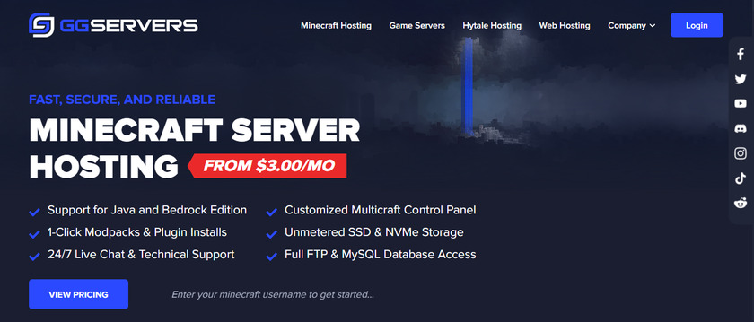 ggservers-minecraft-เซิร์ฟเวอร์โฮสติ้ง