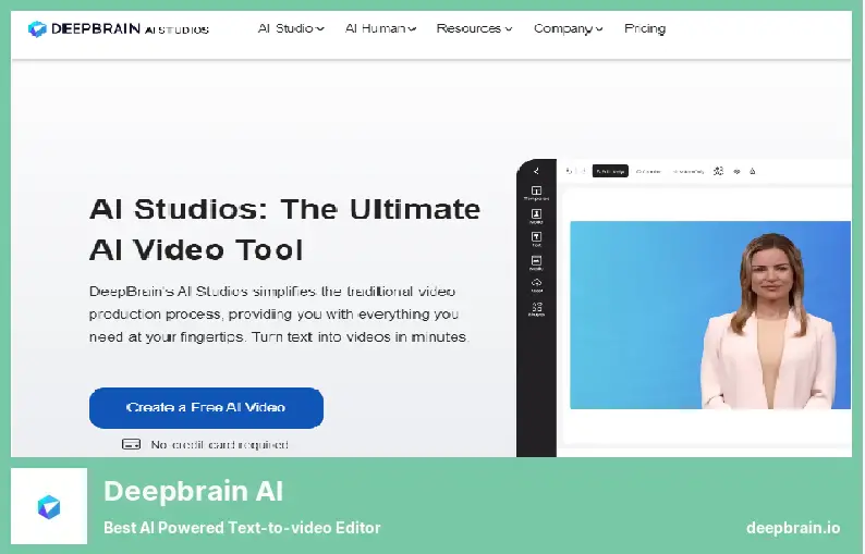 Deepbrain AI: il miglior editor di testo in video basato sull'intelligenza artificiale