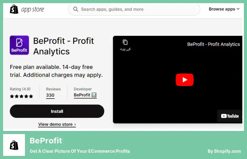 BeProfit: ottieni un quadro chiaro dei tuoi profitti eCommerce