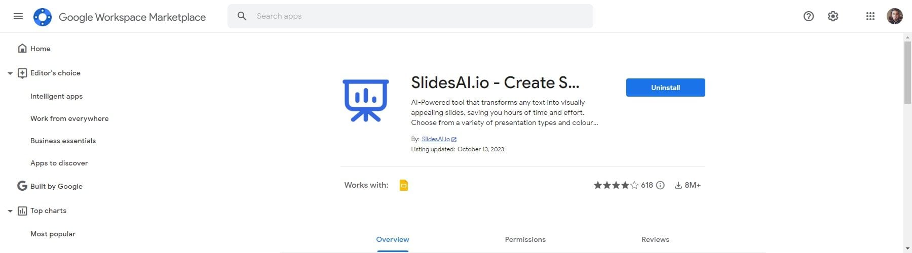 تثبيت Slideai
