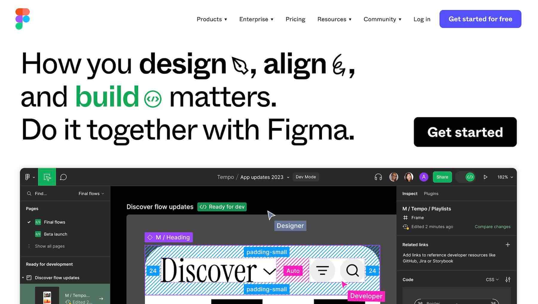 Tangkapan layar situs web Figma