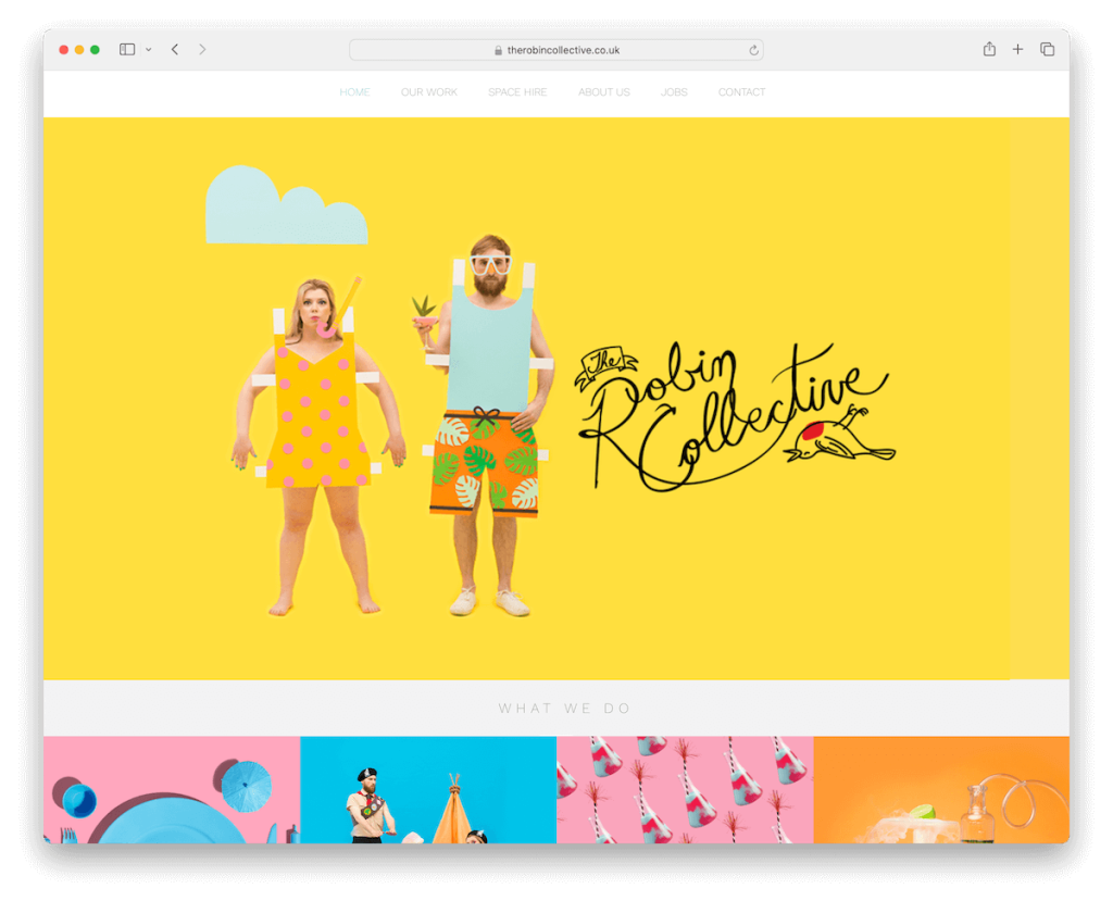 o exemplo do portfólio robin coletivo wix