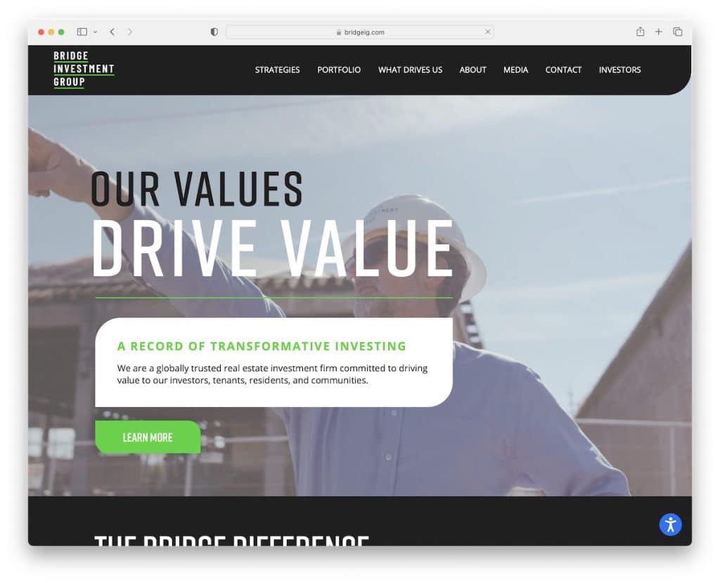 site de consultoria do grupo de investimento bridge