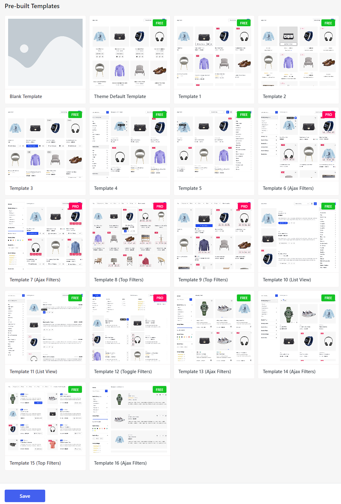 tous les modèles - Modifier la page produit WooCommerce