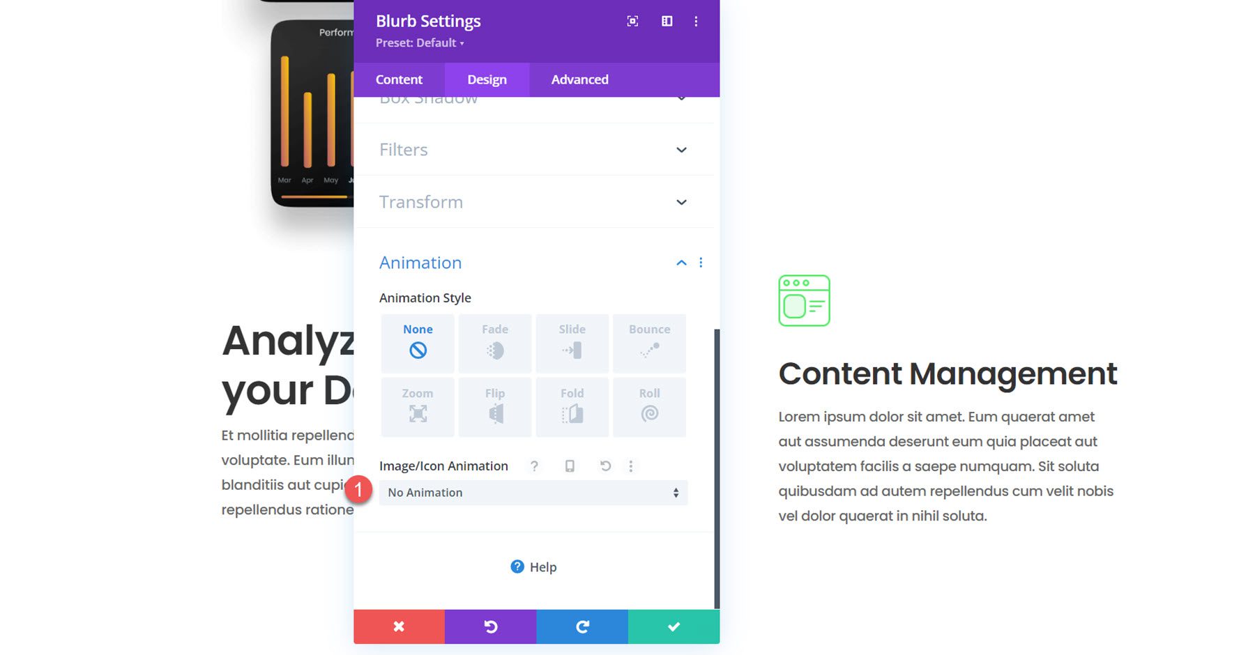 Divi ブラーブ画像アイコンアニメーションを使用してフローティングブラーブモジュールを作成する方法