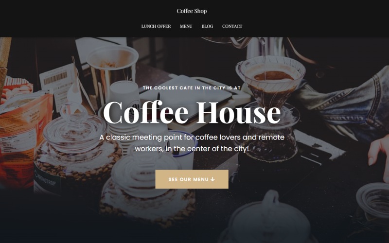 会員制サイトに最適な WordPress テーマ 9 選 4 Hestia Coffee