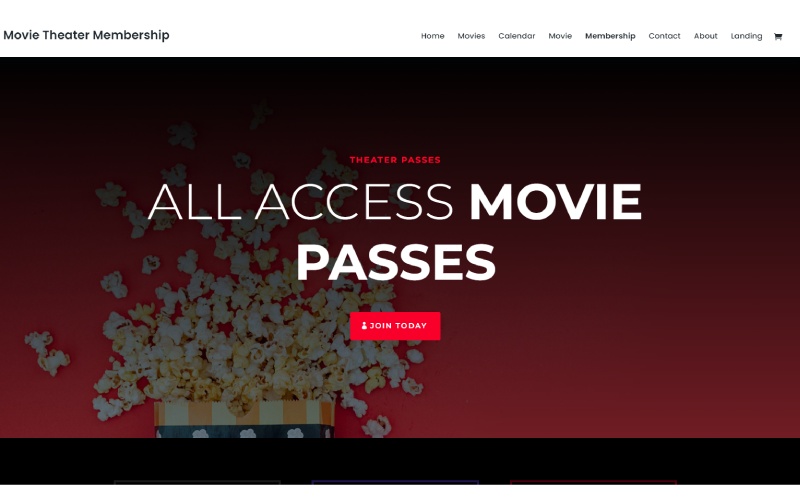 会員制サイトに最適な WordPress テーマ 9 1 Divi Movie Theatre