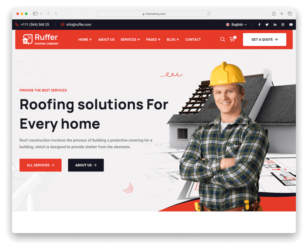 modello di sito web tuttofare ruffer