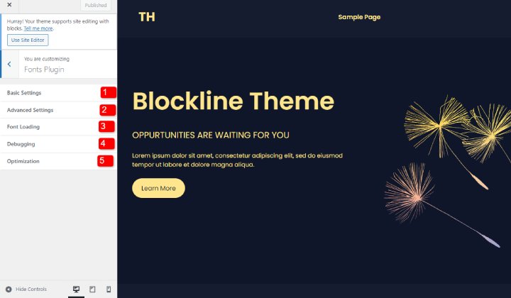 Come cambiare il carattere in WordPress (guida dettagliata) 14 font 16