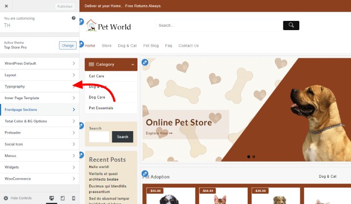 Come cambiare il carattere in WordPress (guida dettagliata) 7 Font 2