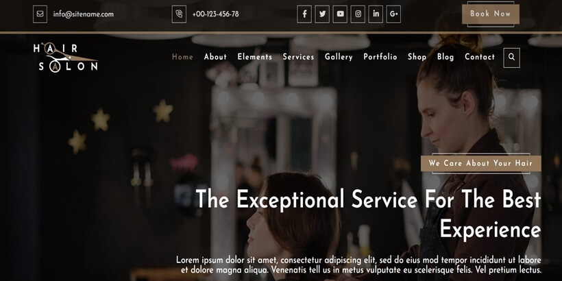 Salon de coiffure-Meilleurs-Salon-de-cheveux-gratuits-Thèmes-WordPress