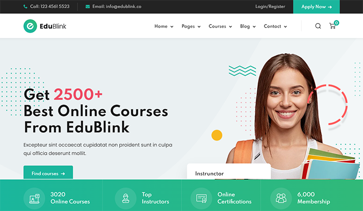 9 meilleurs thèmes et modèles WordPress de cours en ligne ou de cours en ligne 2024 5 edublink 24