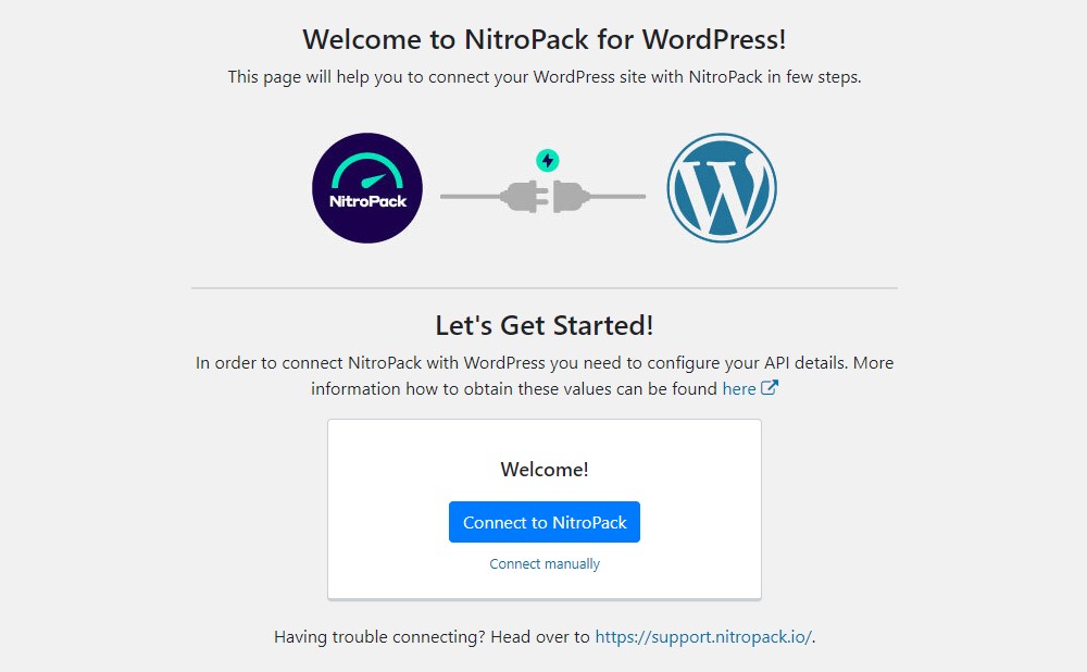 Connectez le site WordPress à NitroPack