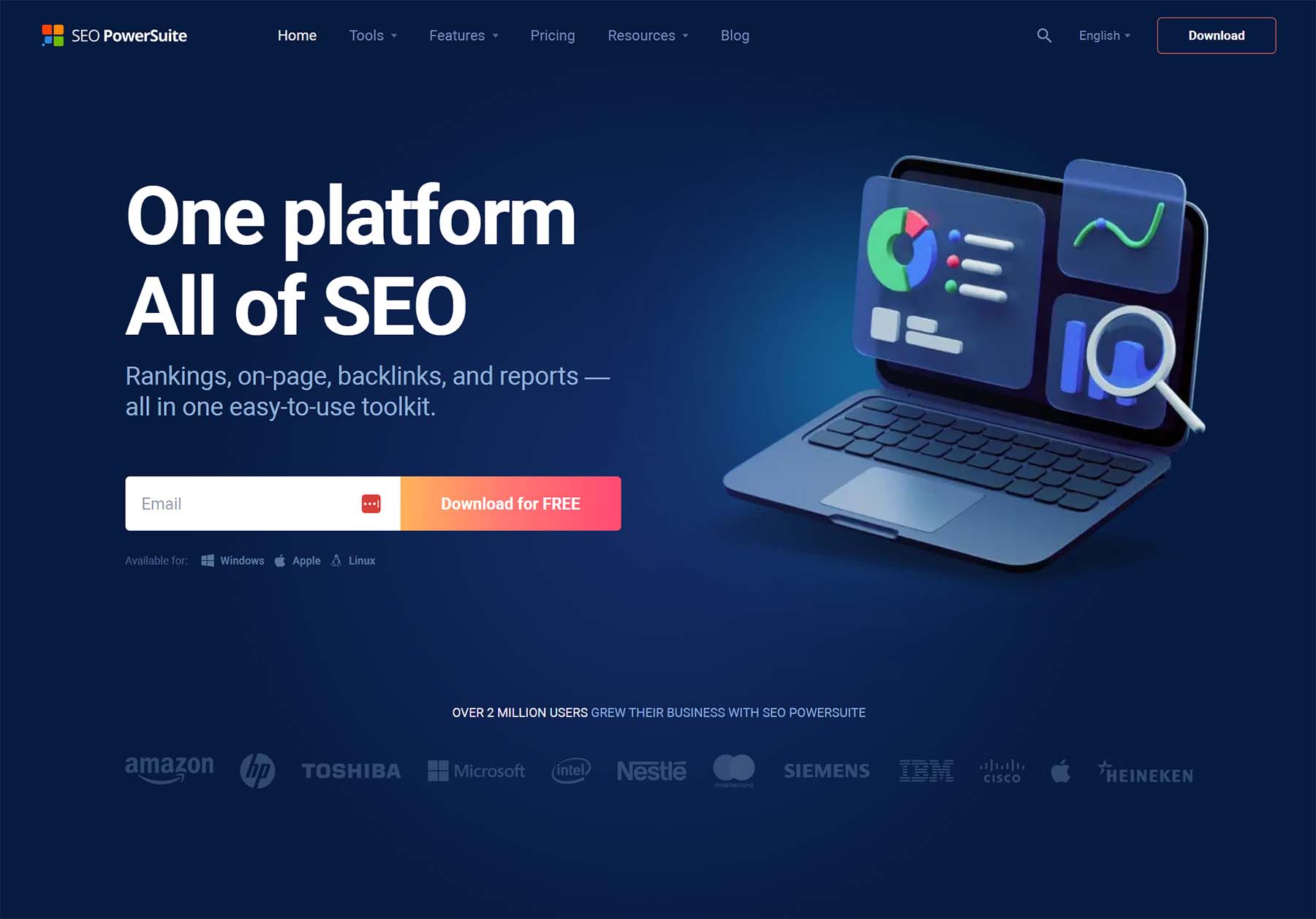 screenshot del sito Web So PowerSuite