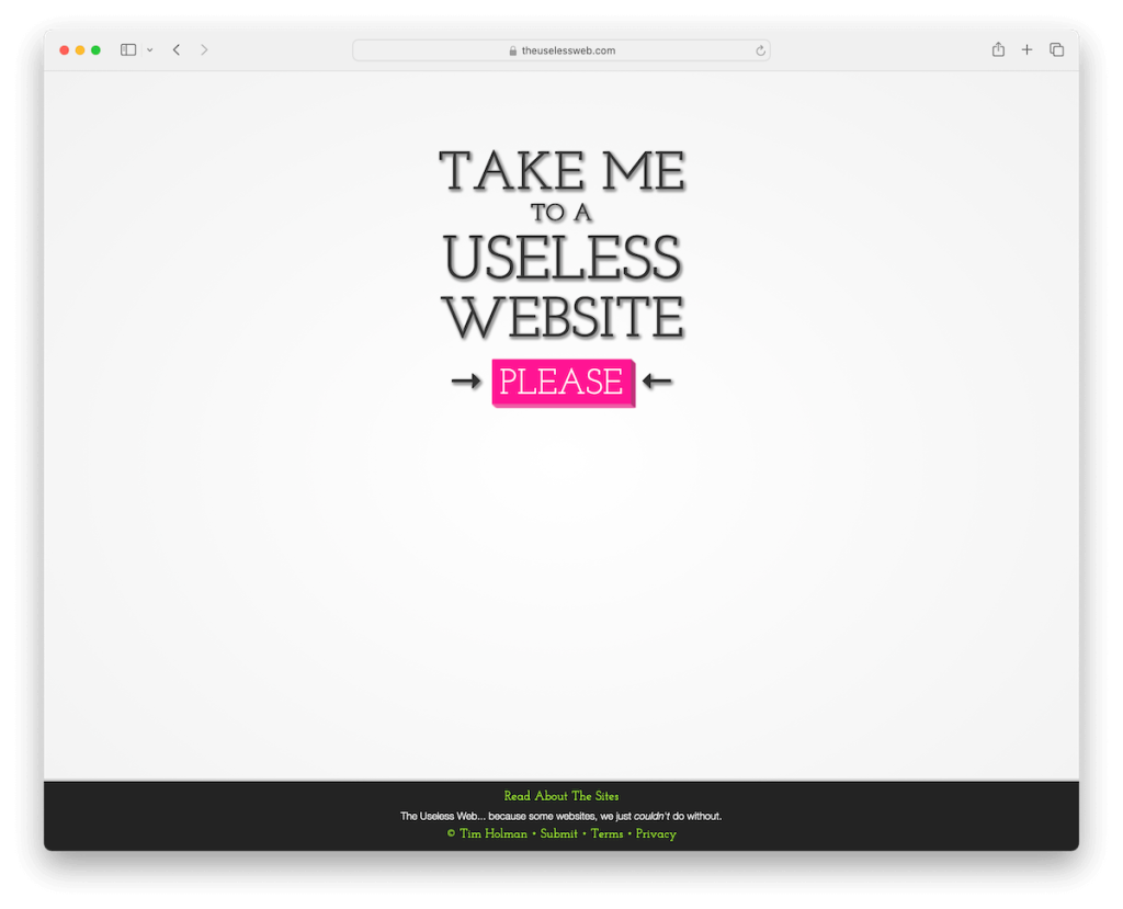 le web inutile