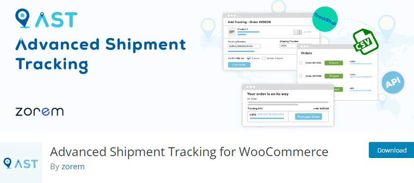 高級貨運追蹤 woocommerce 插件