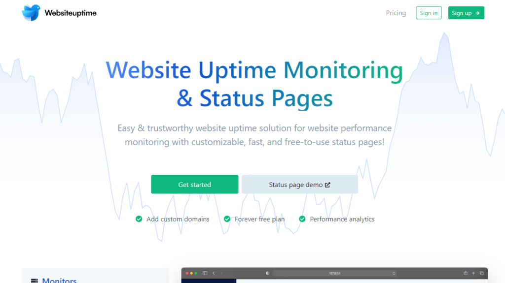 Websiteuptime.io - monitore o tempo de atividade de um site WordPress