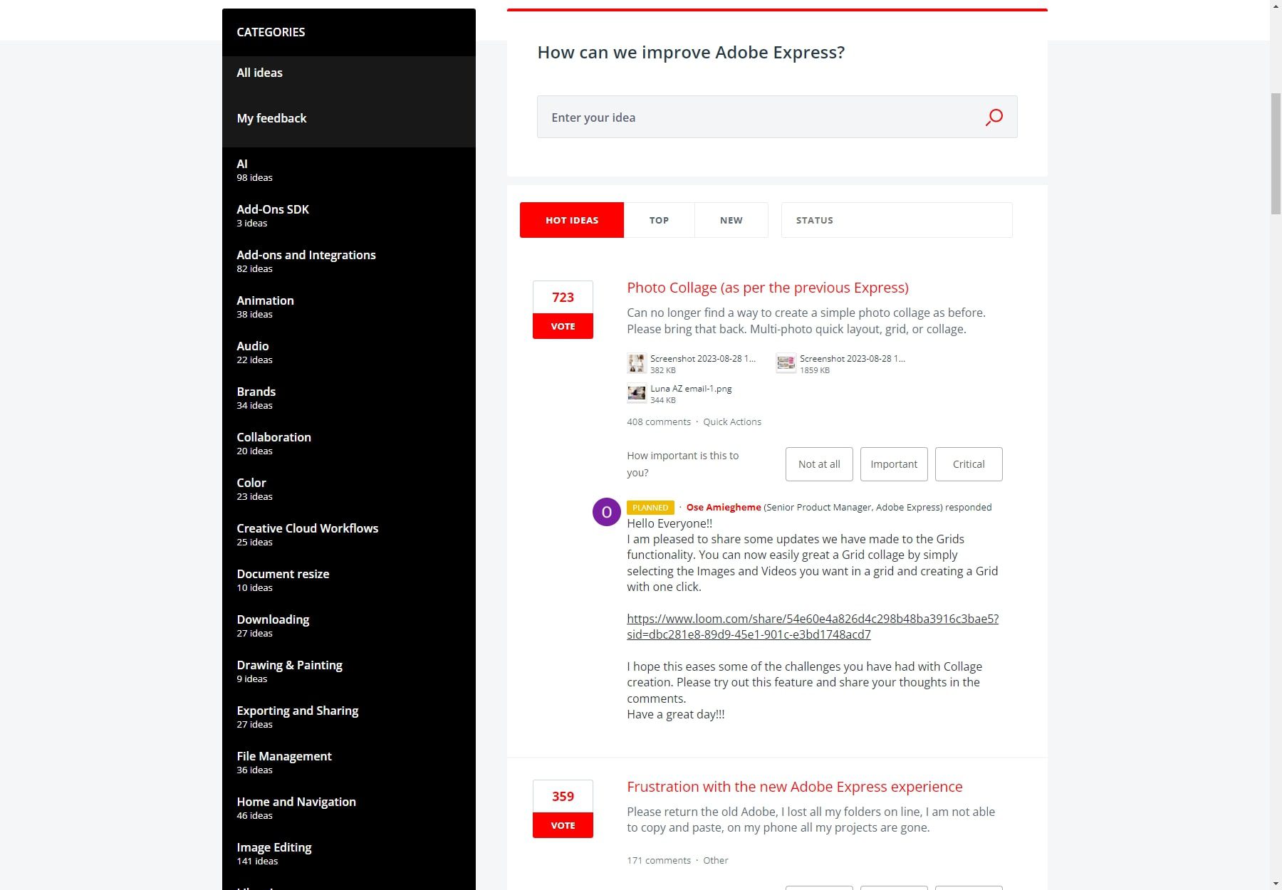 Adobe 快速反馈