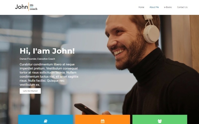 Más de 12 temas y plantillas de sitios web de Business Coach 2024 1 scrnli 1 20 2024 3 52 22 PM 1 1