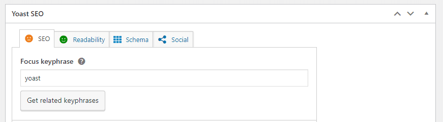 Zakładka Yoast SEO